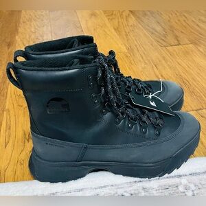 Sorel Men's Scout 87 Pro or Pro Plus waterproof boot in black leather NWT